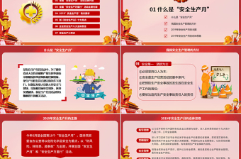 2019年安全生產(chǎn)月宣傳安全教育PPT