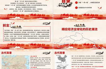 原創(chuàng)地域黨課黨政風(fēng)一帶一路國際合作高峰論壇PPT模板