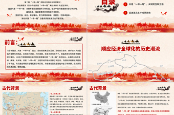 原創(chuàng)地域黨課黨政風(fēng)一帶一路國際合作高峰論壇PPT模板