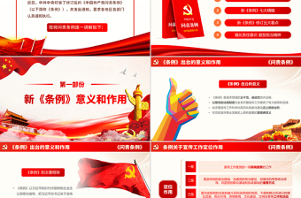 2019年修訂版中國(guó)共產(chǎn)黨問(wèn)責(zé)條例黨員教育黨課ppt模板