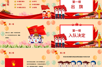 不忘初心跟黨走童心向黨PPT模板