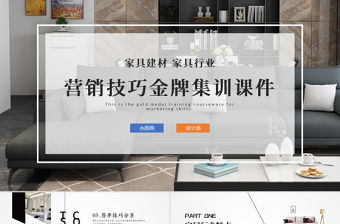家具建材家居行業(yè)營銷技巧金牌集訓(xùn)課件PPT模板