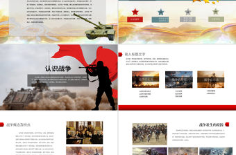 國防教育PPT模板