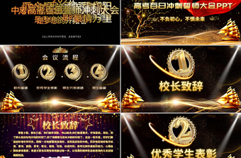 原創(chuàng)震撼開場高考中考百日沖刺誓師動員大會-版權(quán)可商用