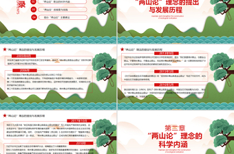 總書(shū)記“兩山論”的自然觀PPT模板