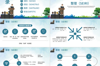 卡通簡約6S管理培訓(xùn)教材PPT模板