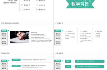 簡潔動態教師說課PPT模板