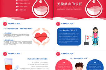 2022世界獻(xiàn)血日PPT卡通風(fēng)世界獻(xiàn)血日知識宣講課件模板