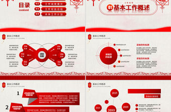 2021剪紙風新年通用模板