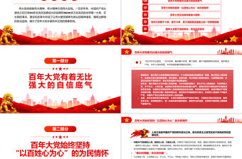 從百年黨史中品讀中國共產黨的鮮明政治品格PPT黨政風黨員干部學習教育專題黨課