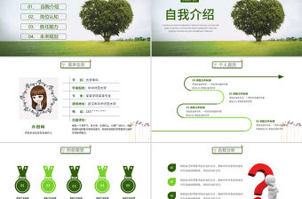 創(chuàng)意個人簡歷崗位競聘PPT模板幻燈片