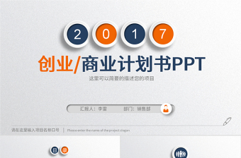 2017微立體創(chuàng)業(yè)商業(yè)計(jì)劃書ppt模板