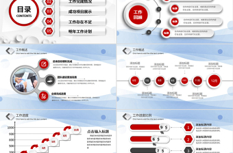 2017年红色大气年终总结工作计划PPT