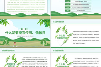 原創(chuàng)2019年全國節(jié)能宣傳周和低碳日活動(dòng)PPT-版權(quán)可商用