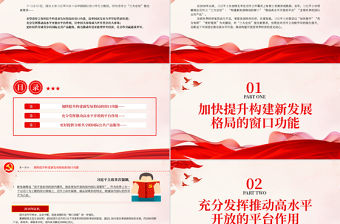 2023進(jìn)博會PPT落實三大定位推動高質(zhì)量發(fā)展新時代共享未來主題主題模板