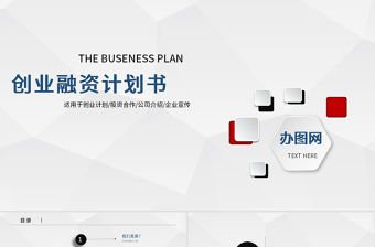 微粒體完整框架創業融資計劃書PPT模板幻燈片
