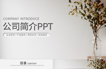 簡約簡潔企業(yè)宣傳企業(yè)簡介公司簡介PPT模板