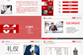 員工入職商務禮儀培訓ppt模板幻燈片