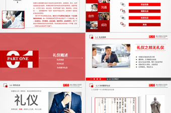 員工入職商務(wù)禮儀培訓(xùn)ppt模板幻燈片