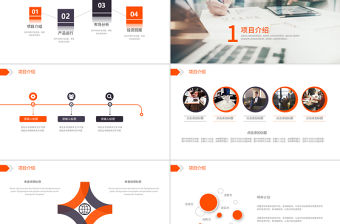 2019年橙黑色商業(yè)計(jì)劃書PPT模板