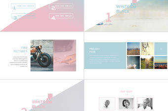靜謐藍與薔薇粉簡約商業計劃書創業計劃書新品發布產品發布PPT