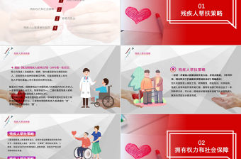 國際殘疾人日關愛殘疾人群共建和諧社會PPT模板