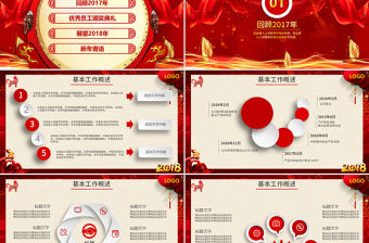 放飛夢想共筑未來年會頒獎PPT模板