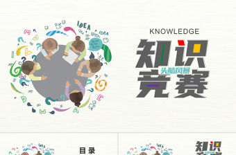 簡約多彩頭腦風暴知識競賽校園活動