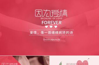 浪漫幸福婚禮愛情相冊PPT模板