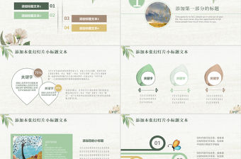 清新典雅文藝教師公開課說課PPT課件模板