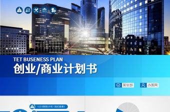 商務電商路演公司介紹商業計劃書PPT模板幻燈片