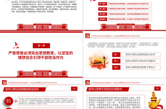 極簡風(fēng)堅(jiān)持嚴(yán)管厚愛激發(fā)擔(dān)當(dāng)作為領(lǐng)導(dǎo)干部專題黨課PPT