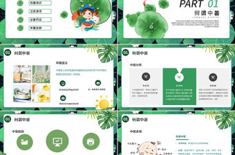 夏季防暑降溫全攻略PPT模板