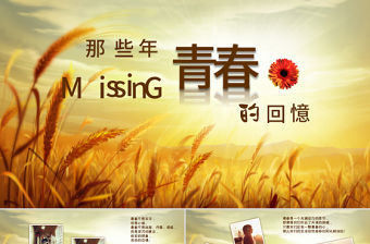 同學(xué)聚會(huì)致青春ppt動(dòng)態(tài)模板幻燈片