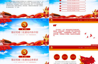 藍色大氣進一步推進基層黨建三化建設的實施方案基層黨建PPT模板