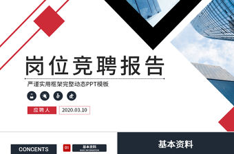 架構(gòu)完整崗位競聘ppt模板幻燈片