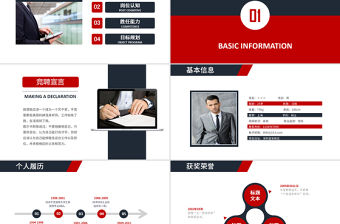 架構(gòu)完整崗位競聘ppt模板幻燈片