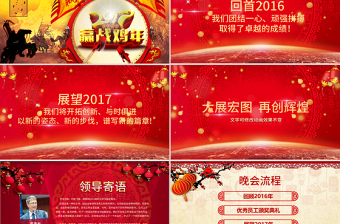2017大氣贏戰(zhàn)雞年頒獎ppt