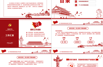 黨員干部述職基層黨委黨支部工作總結(jié)ppt模板幻燈片