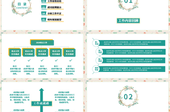 2023淡雅小清新工作總結(jié)工作匯報PPT模板