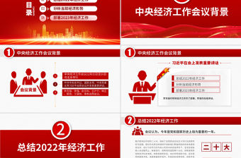 2023中央經(jīng)濟(jì)工作會議PPT紅色黨政風(fēng)經(jīng)濟(jì)工作怎么干定調(diào)經(jīng)濟(jì)工作重點(diǎn)黨員干部學(xué)習(xí)課件