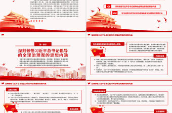 深入學習貫徹習近平總書記倡導的全球治理觀PPT黨政風黨員干部學習教育專題黨課