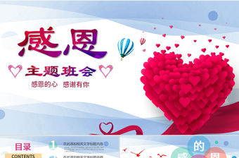 感恩主題班會ppt免費下載