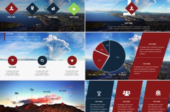 大氣極美簡約實用總結PPT模板