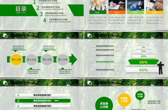 環(huán)保世界綠色濕地森林日動(dòng)態(tài)PPT模板