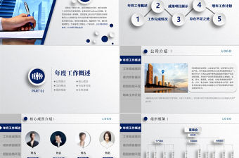 2018年終工作總結新年計劃動態PPT