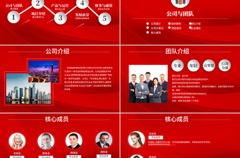 2017雞年紅色創(chuàng)業(yè)融資計劃書ppt模板