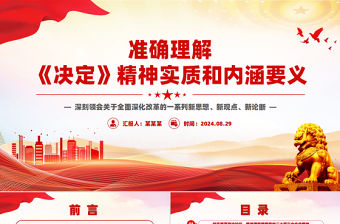 準(zhǔn)確理解《決定》精神實(shí)質(zhì)和內(nèi)涵要義PPT黨員干部學(xué)習(xí)教育黨課課件