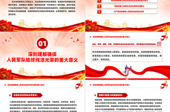 確保人民軍隊始終純潔光榮PPT黨建風全面從嚴治黨全面從嚴治軍課件