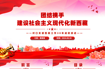 團結(jié)攜手建設(shè)社會主義現(xiàn)代化新西藏PPT對口支援西藏工作30年成就綜述課件